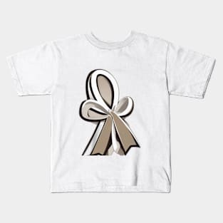 Elegant Silver Bow Design No. 649 Kids T-Shirt